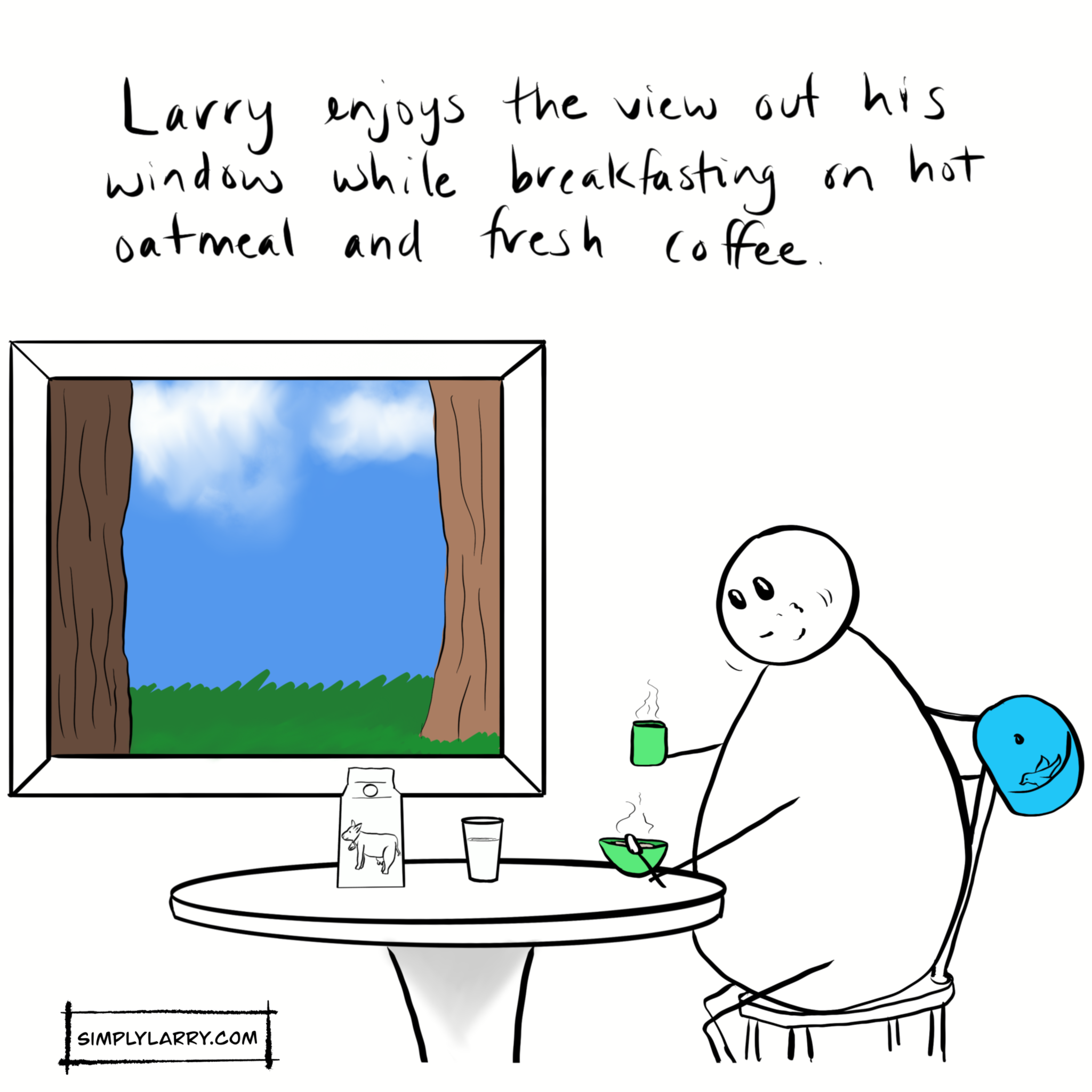 Read more about the article 09 – Larry Enjoys the View at Breakfast