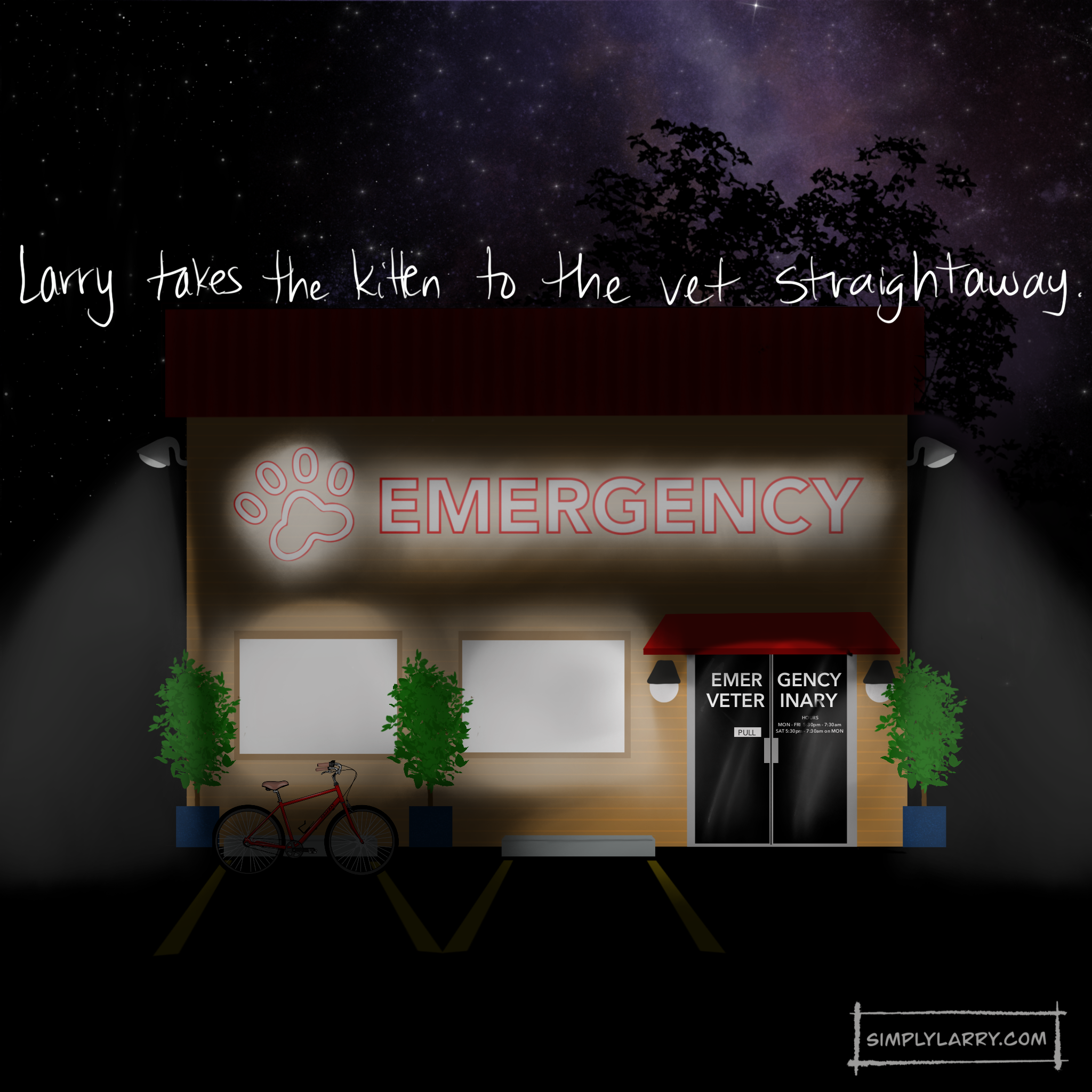 You are currently viewing 19 – Larry Goes to the Emergency Vet
