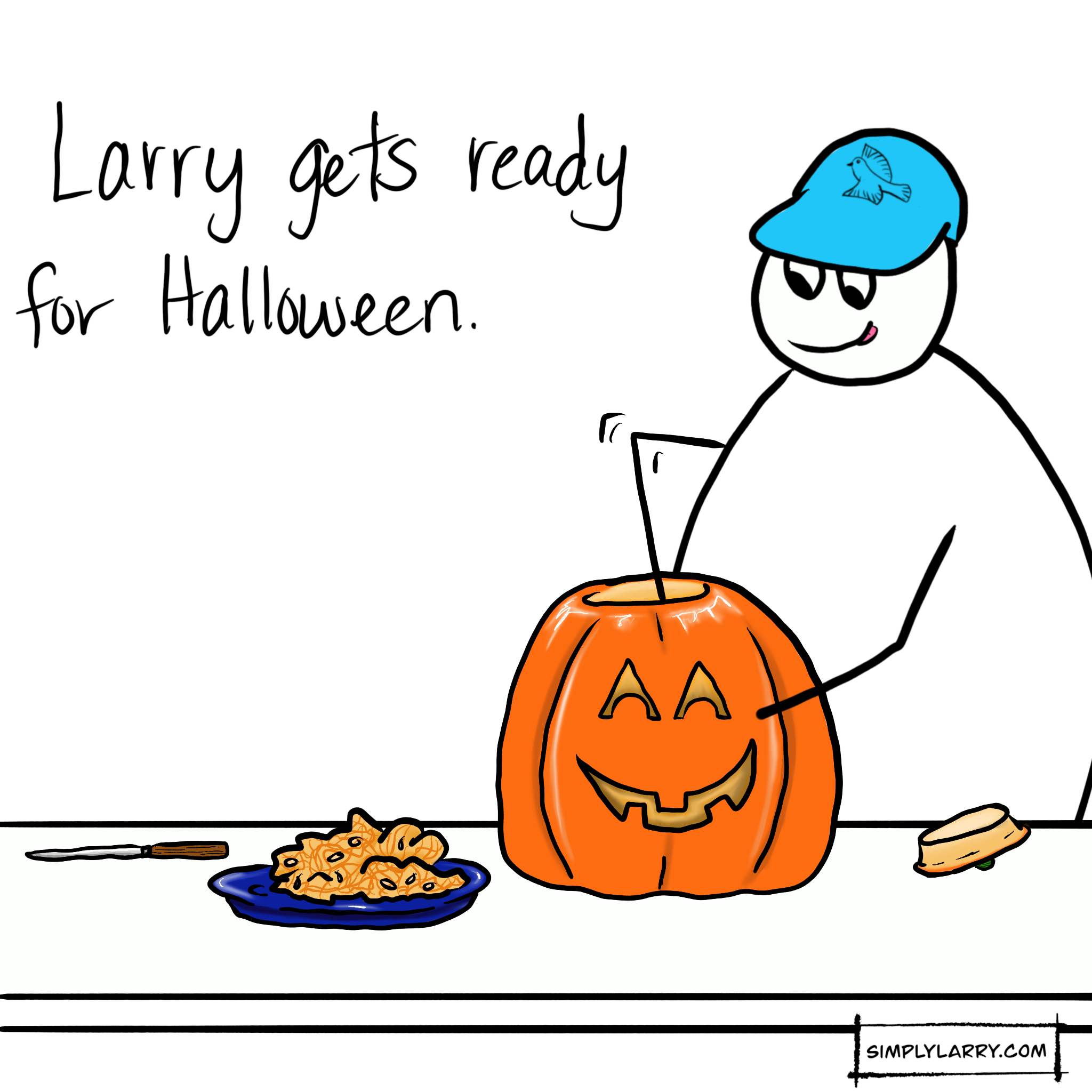 Read more about the article 32 – Larry Gets Ready for Halloween