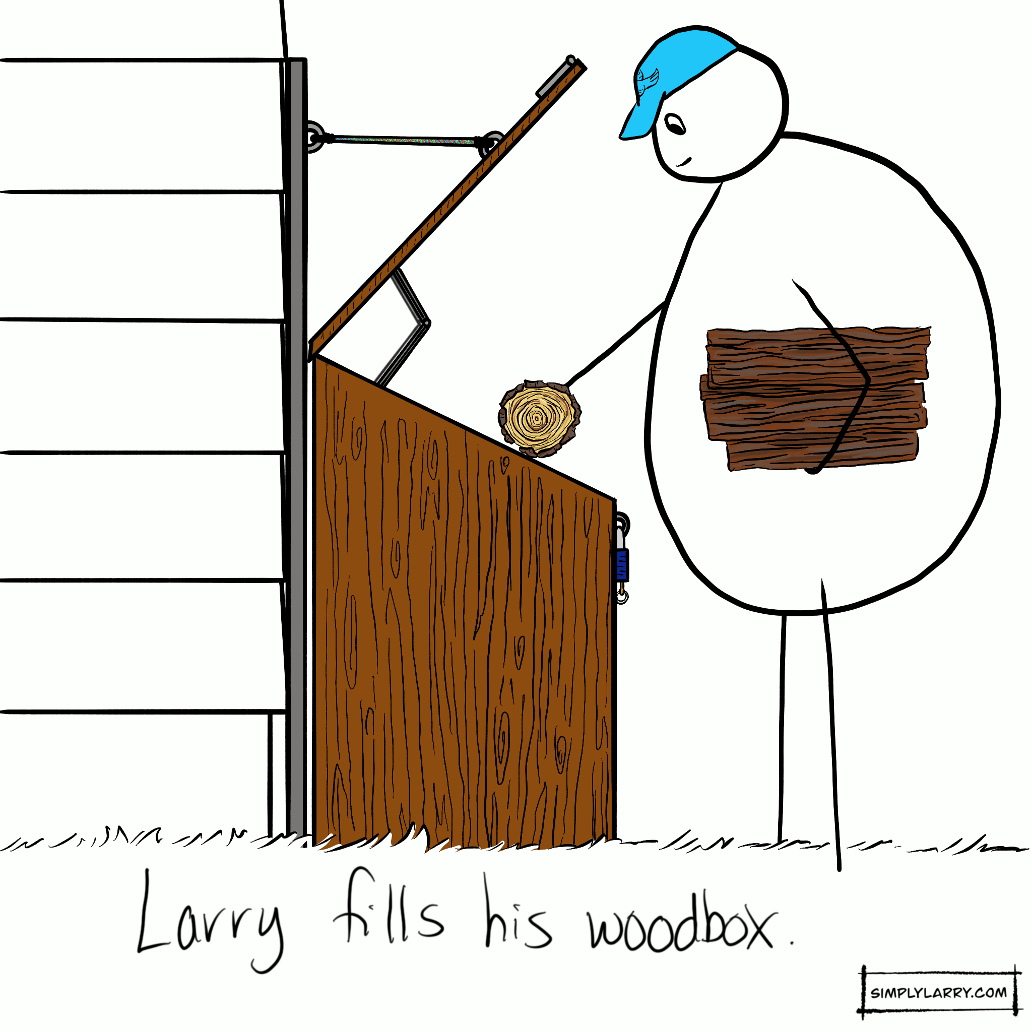 Read more about the article 37 – Larry Fills His Woodbox