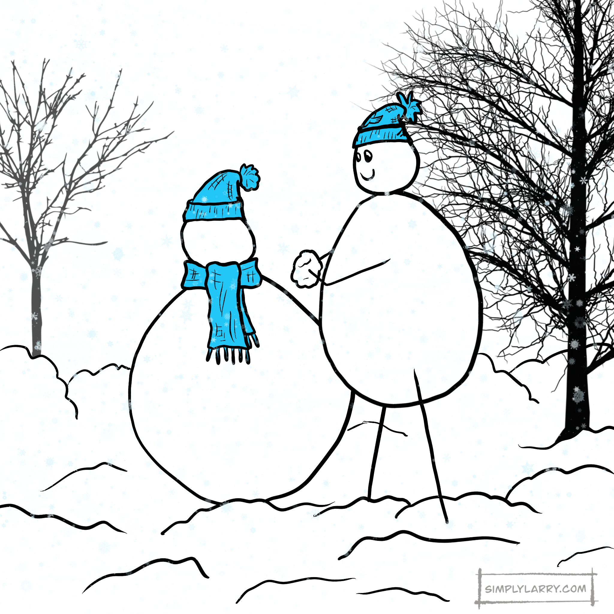 Read more about the article 43 – Larry Makes a Snowperson