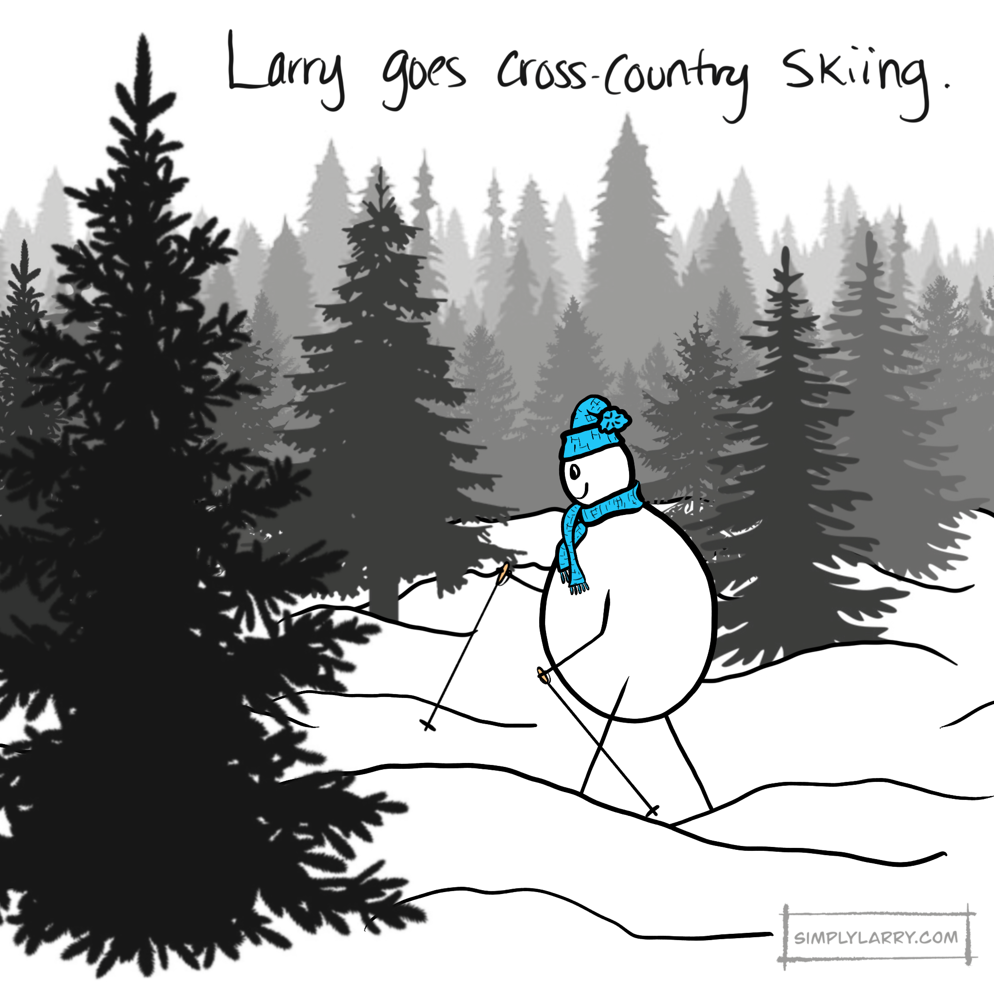 Read more about the article 47 – Larry Goes Cross Country Skiing
